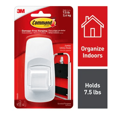 3M Command, 3M Command Jumbo Plastic Hook 4-1/4 in.