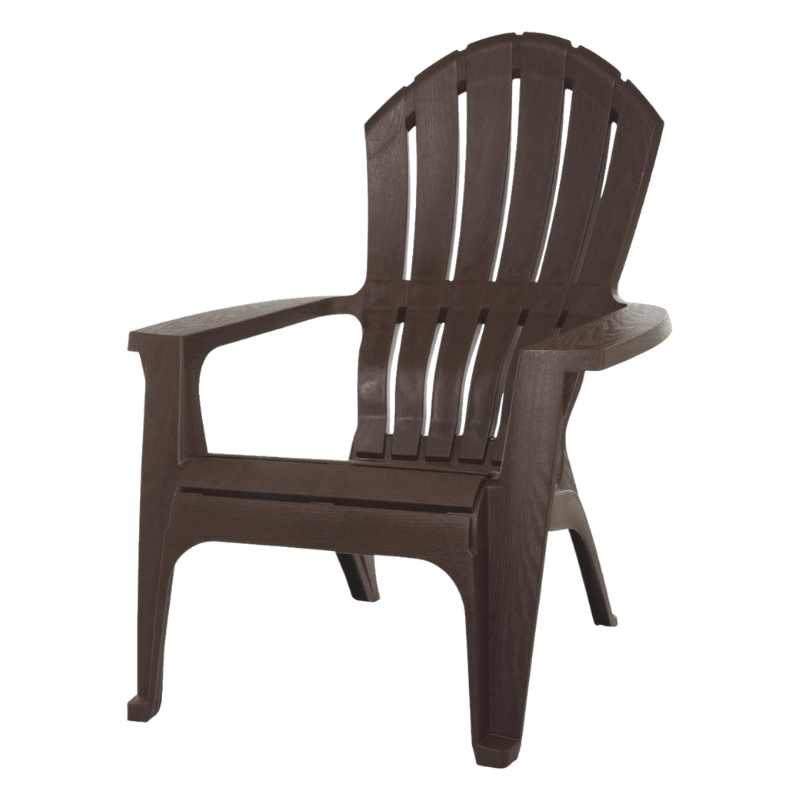 Adams, Adams RealComfort Adirondack Chair Poly Earth Brown