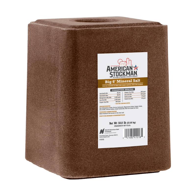 American Stockman, American Stockman Big 6 Trace Mineral Block 50 lbs.