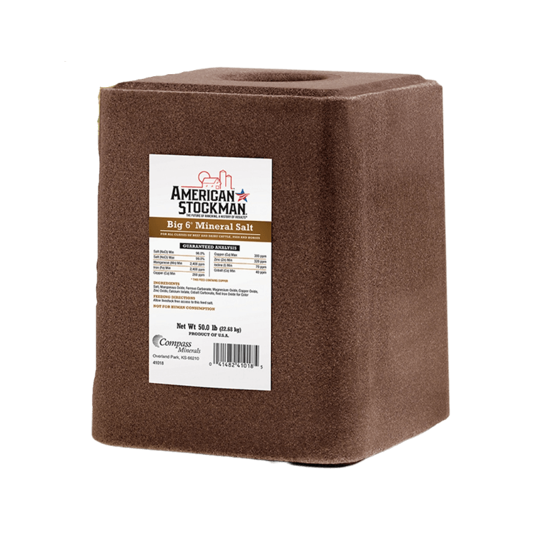 American Stockman, American Stockman Big 6 Trace Mineral Block 50 lbs.