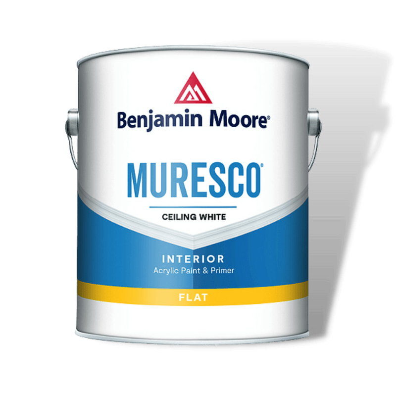 Benjamin Moore, Benjamin Moore Muresco Ceiling White Flat Paint & Primer