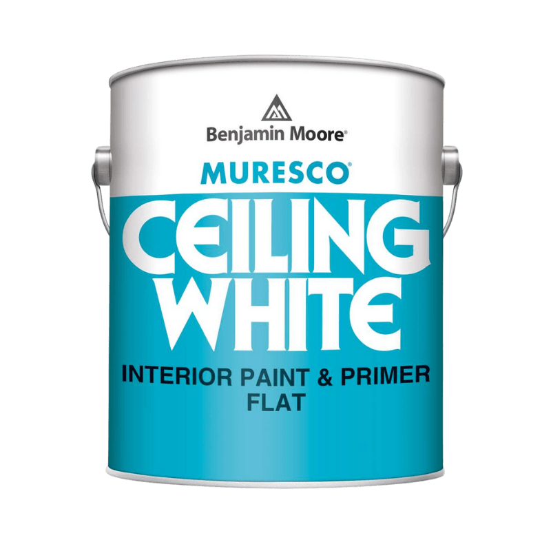 Benjamin Moore, Benjamin Moore Muresco Ceiling White Flat Paint & Primer