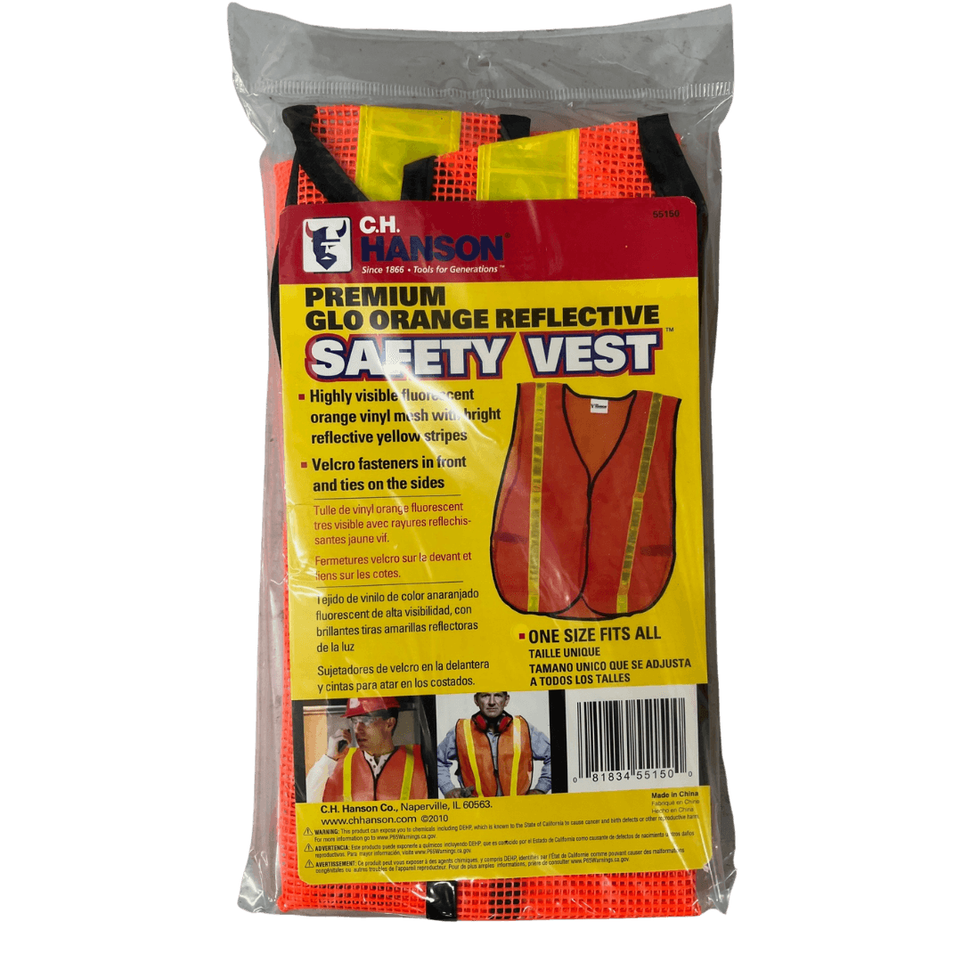 C.H. Hanson, C.H. Hanson Orange Reflective Safety Vest OFA