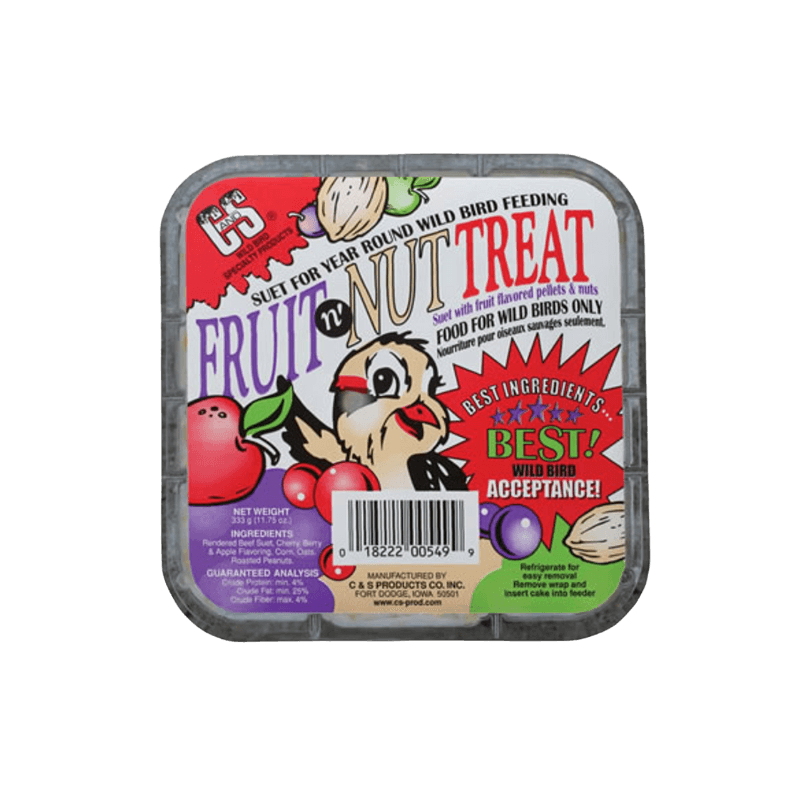 C&S, C&S Fruit N' Nut Treat Suet 11 oz.