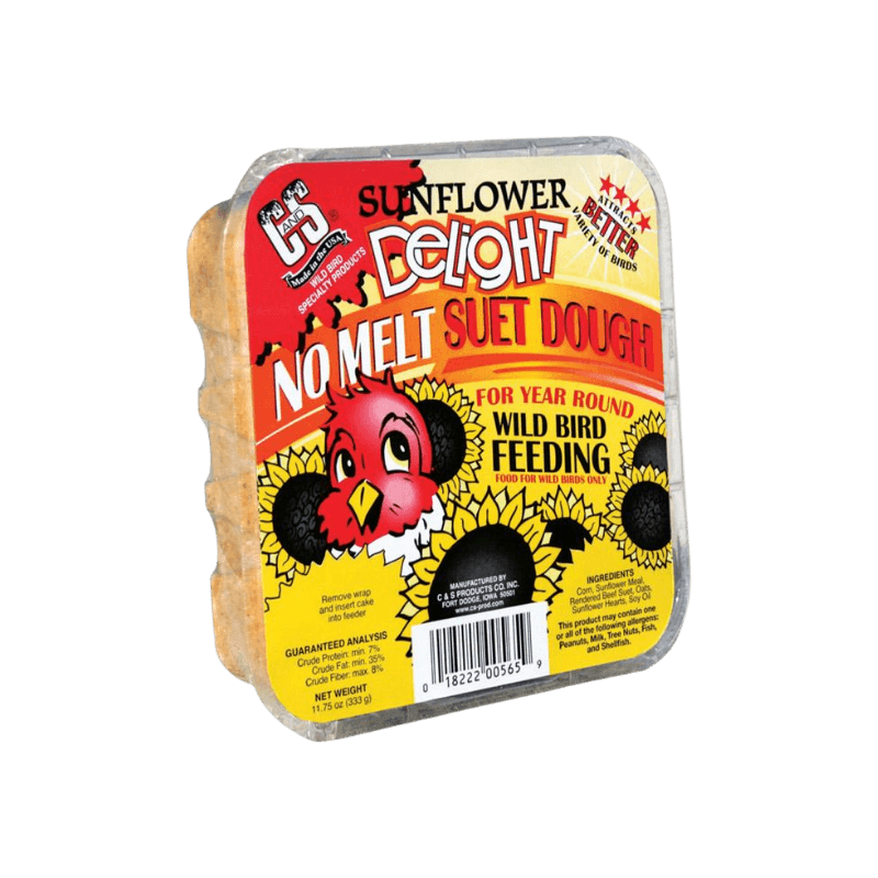 C&S, C&S Products Sunflower Delight Assorted Species Wild Bird Food Beef Suet 11.75 oz.