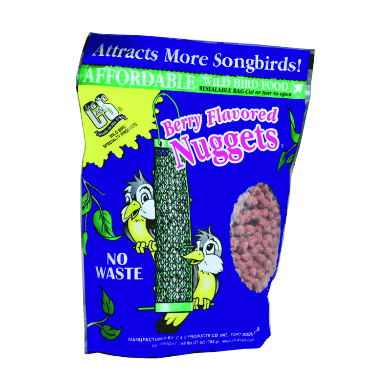 C & S, CS Products Wild Bird Berry Suet Nuggets 27 oz.