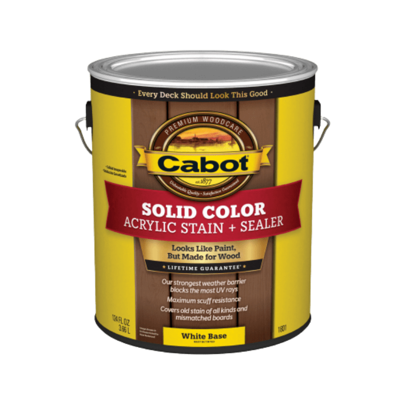 Cabot, Cabot Deck Stain Solid Tintable Water-Based Acrylic Gallon