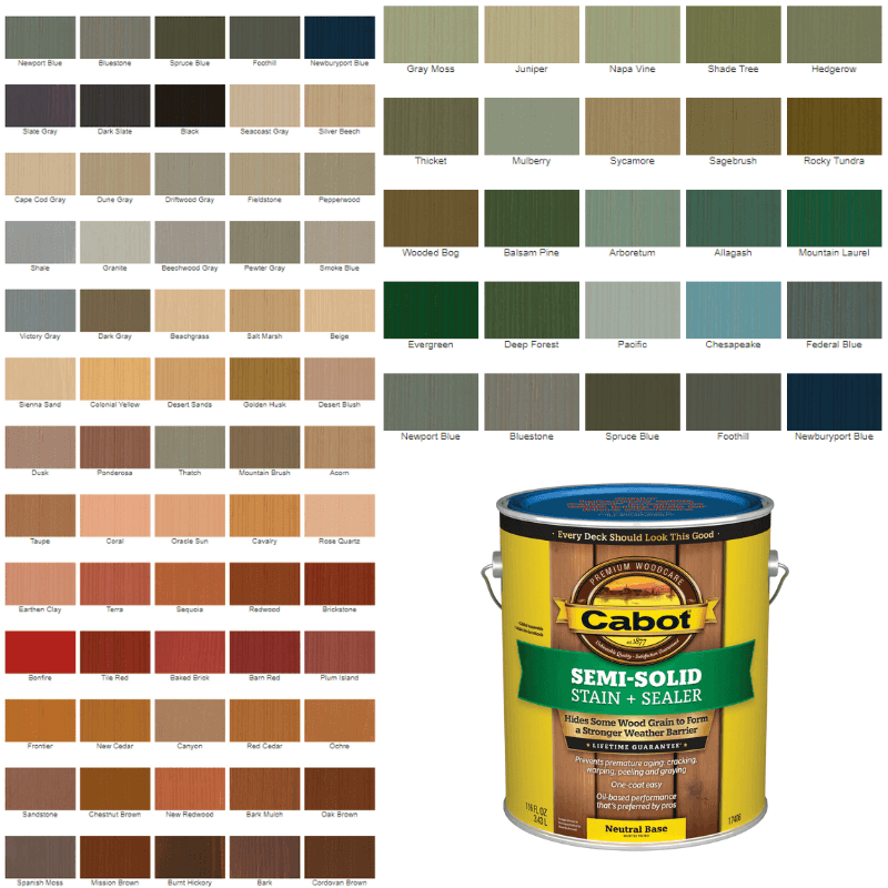 Cabot, Cabot Semi-Solid Oil-Based Deck and Siding Stain Neutral Base 1 gal.