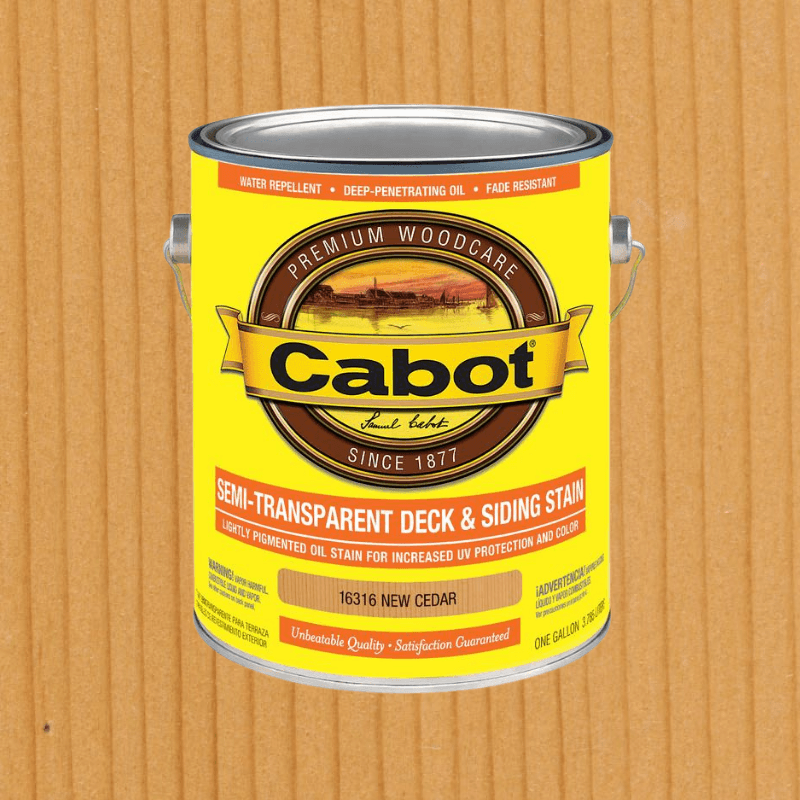 Cabot, Cabot Semi-Transparent 16316 New Cedar Oil-Based Deck and Siding Stain 1 gal.