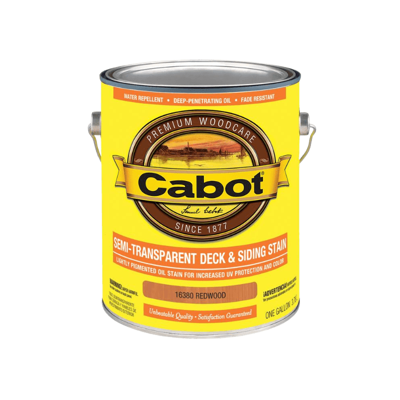 Cabot, Cabot Semi-Transparent Deck and Siding Stain Redwood 1 gal.