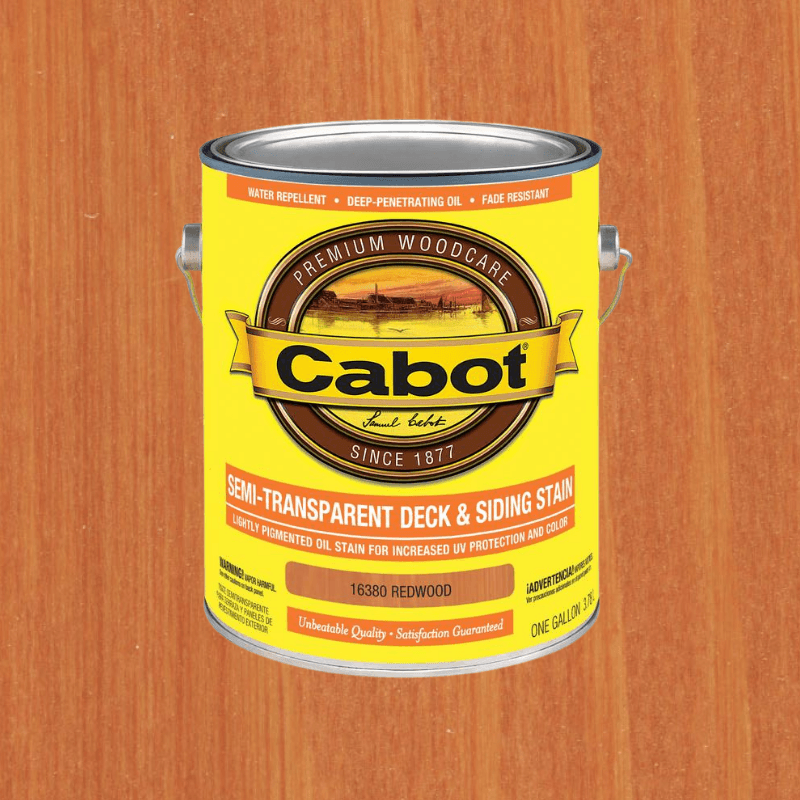 Cabot, Cabot Semi-Transparent Deck and Siding Stain Redwood 1 gal.