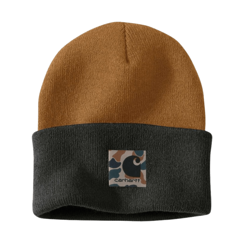 Carhartt, Carhartt Knit Camo Patch Beanie