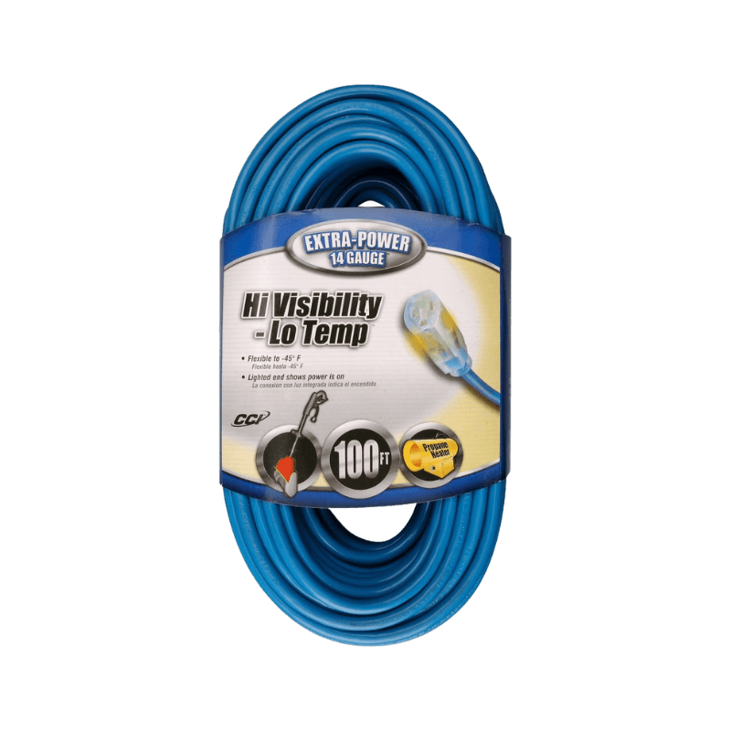 Coleman Cable, Coleman Cable Premium All Weather Blue Extension Cord 14/3 SJTW-A 100'