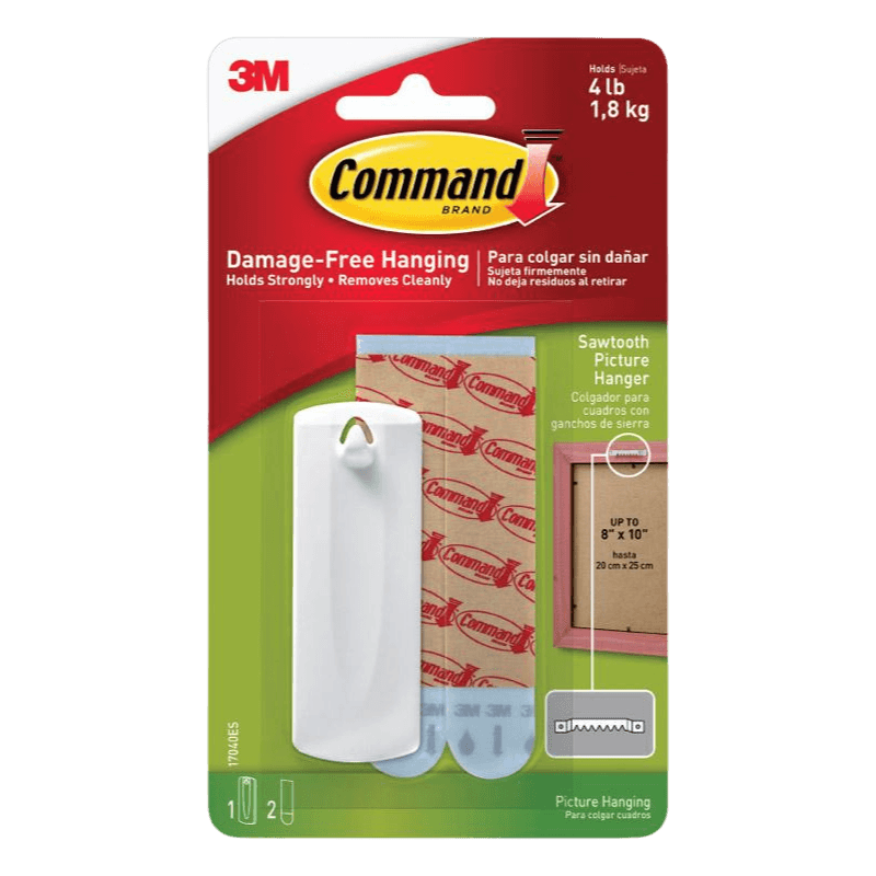 3M Command, Command White Sawtooth Picture Hanger 4 lb.