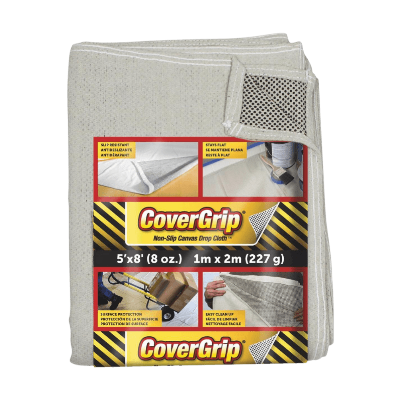 CoverGrip, CoverGrip Canvas Drop Cloth 5 ft. W x 8 ft. L