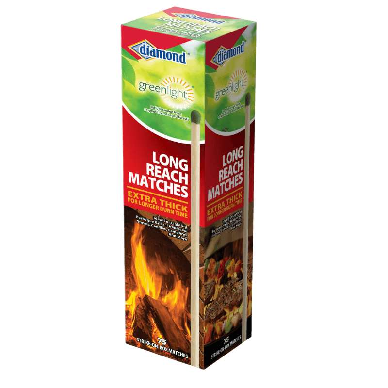 Diamond®, Diamond Greenlight Long Reach Matches 10" 75-Pack.