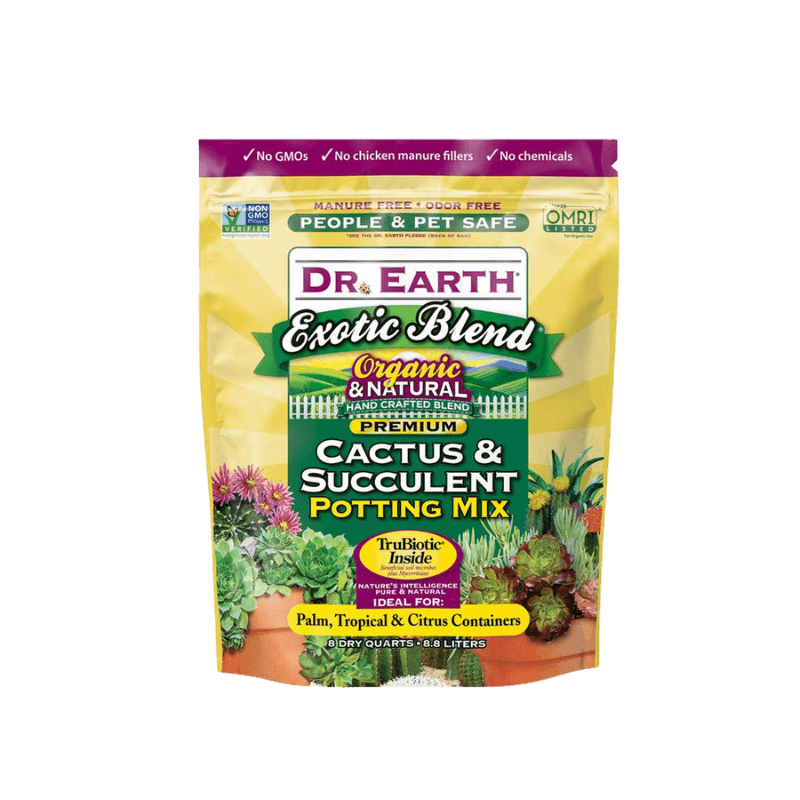 Dr. Earth, Dr. Earth Exotic Blend Organic Cactus & Succulent Potting Mix 8 quart