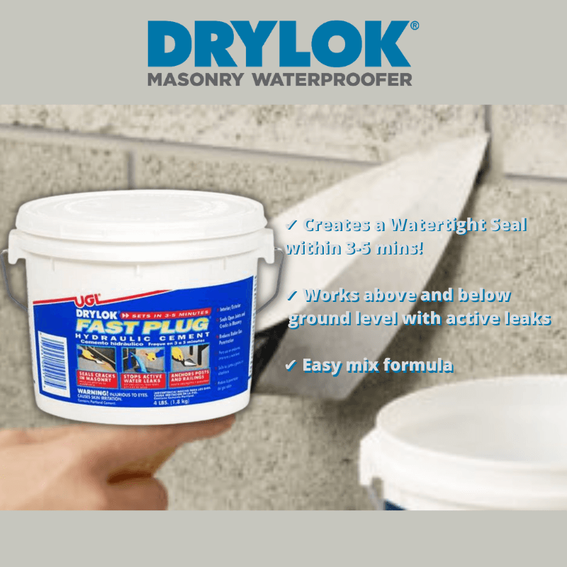 DryLok, Drylok Fast Plug Hydraulic Cement 4 lb.