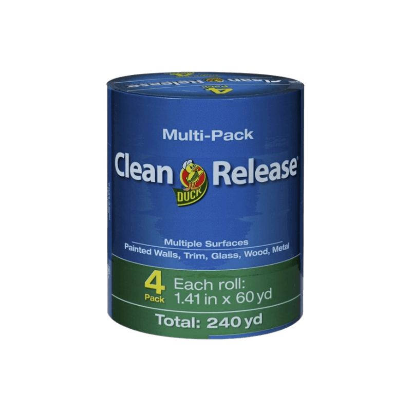 Duck, Duck Clean Release Medium Strength Painter's Tape 1.41 in. W x 60 yd. L 4-Pack.