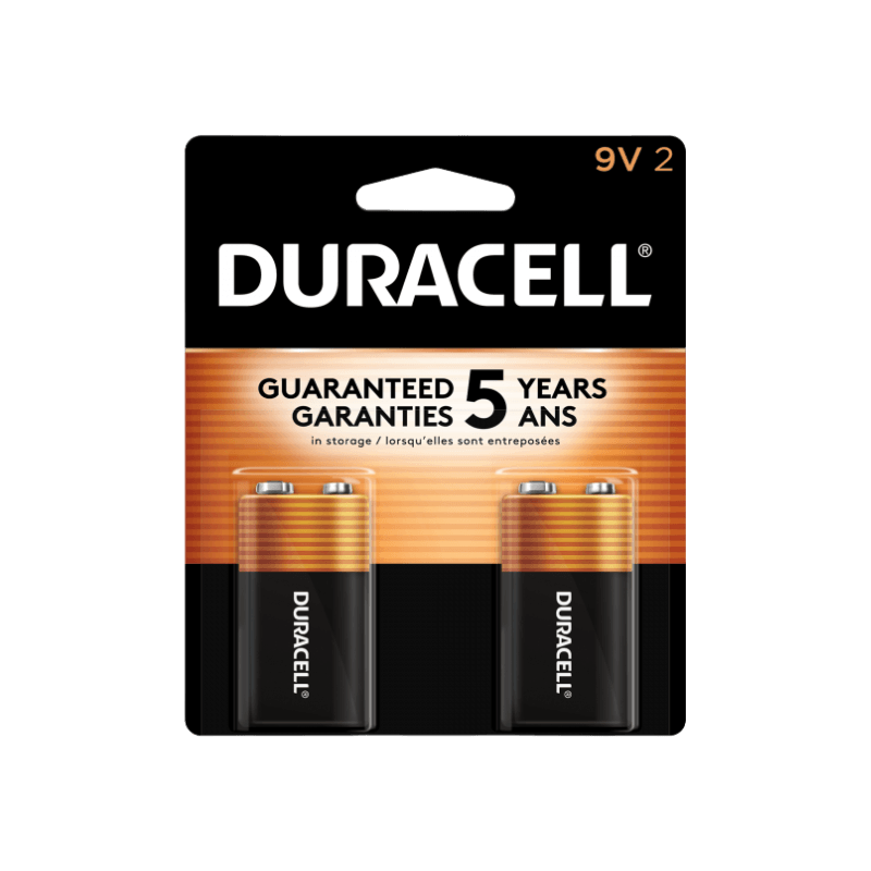 Duracell, Duracell Coppertop 9-Volt Battery 2-Pack.