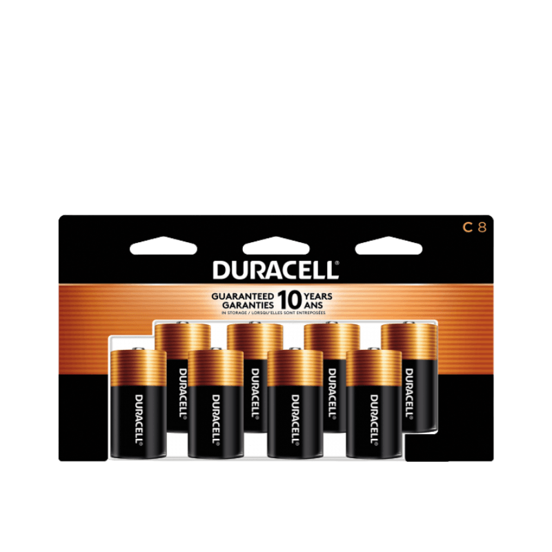 Duracell, Duracell Coppertop C Batteries 8-Pack.