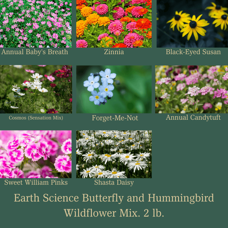 Earth Science, Earth Science Butterfly and Hummingbird Wildflower Mix. 2 lb.