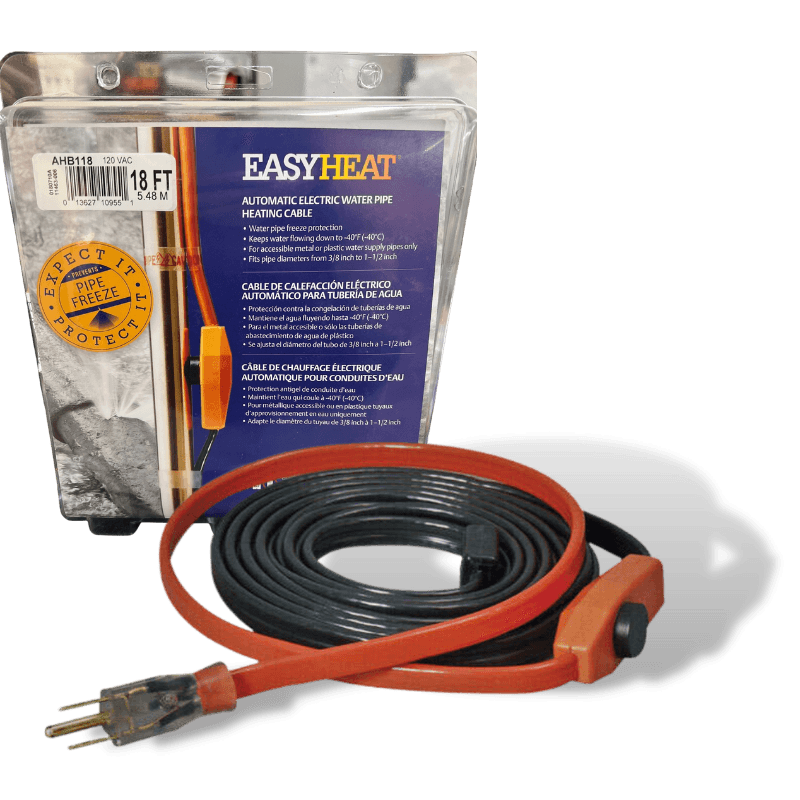 Easy Heat, Easy Heat AHB Heating Cable For Water Pipe 18 ft.