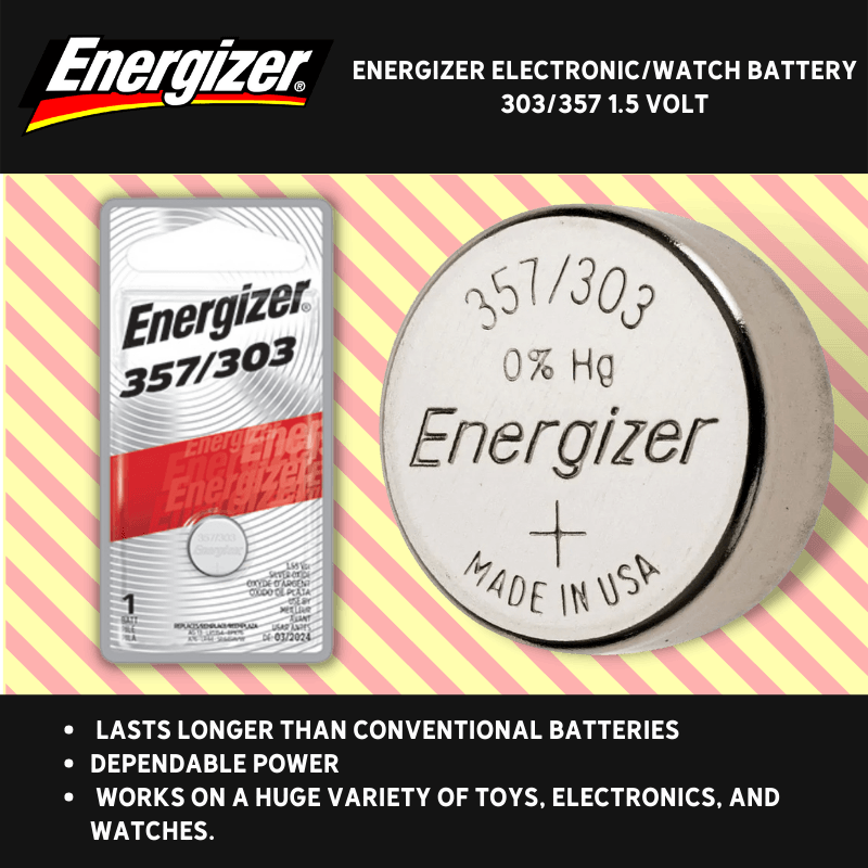 Energizer, Energizer Electronic/Watch Battery 303/357 1.5 volt