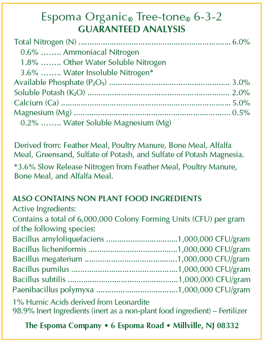Espoma, Espoma Tree-Tone Organic Tree Food 18 lb.