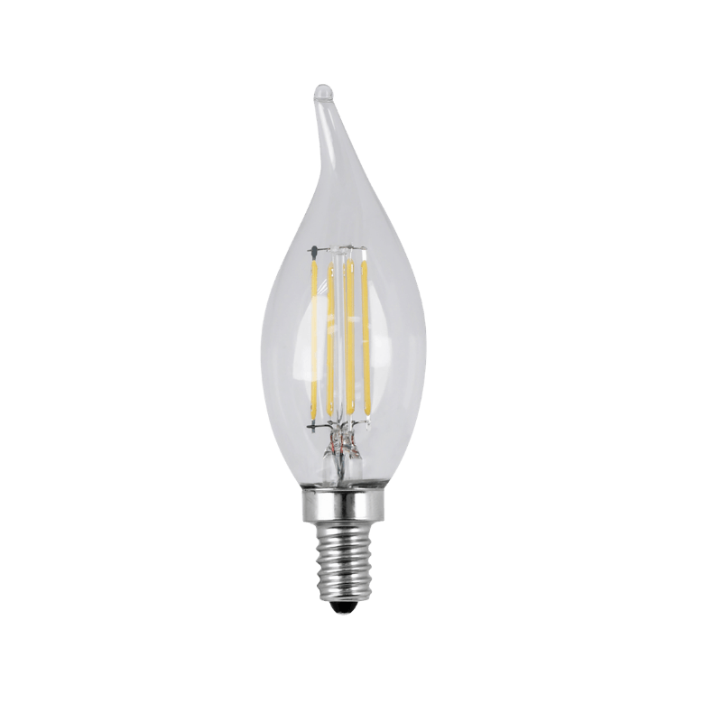 Feit, Feit Electric C10 E12 (Candelabra) LED Bulb Soft White 60 Watt Equivalence 2-Pack.