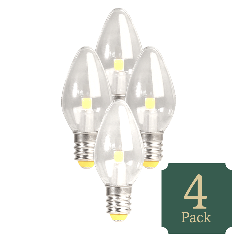 Feit, Feit Electric C7 E12 (Candelabra) LED Bulb Soft White 7 Watt Equivalence 4-Pack.