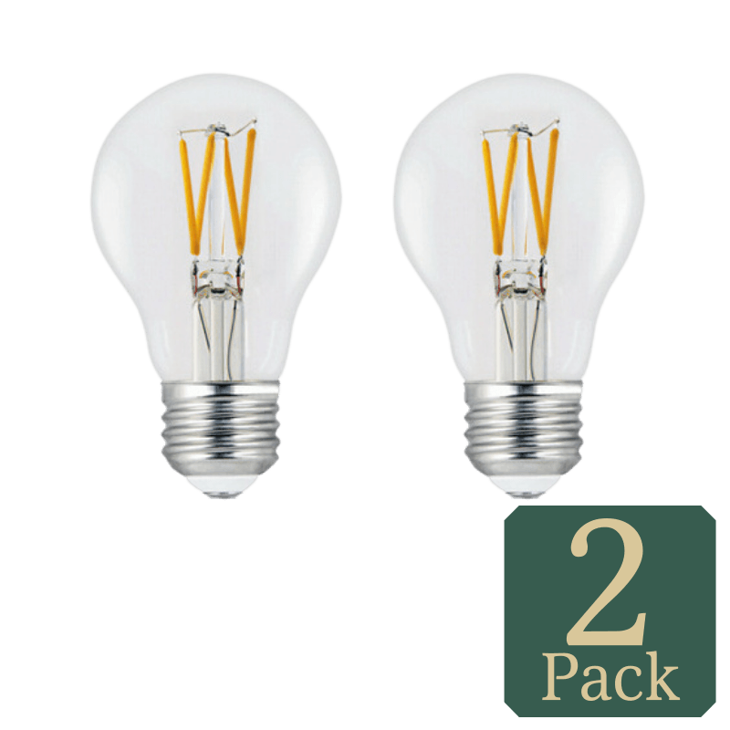 Feit, Feit Electric Enhance A19 E26 (Medium) Filament LED Bulb Soft White 60 Watt Equivalence 2-Pack.