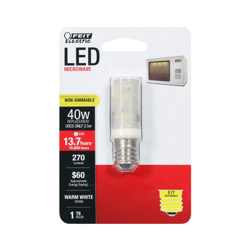 Feit, Feit Electric LED Appliance Light Bulb Warm White 40 T8 E17