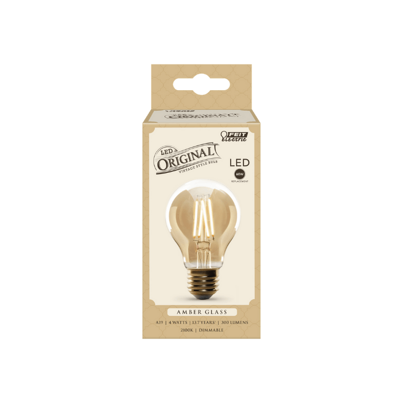 Feit, Feit Electric LED Bulb Amber White 60 Watt