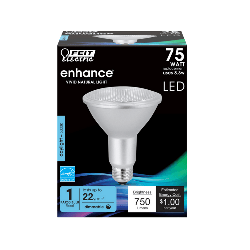 Feit, Feit Electric PAR30 E26 (Medium) LED Bulb Daylight 75 Watt Equivalence