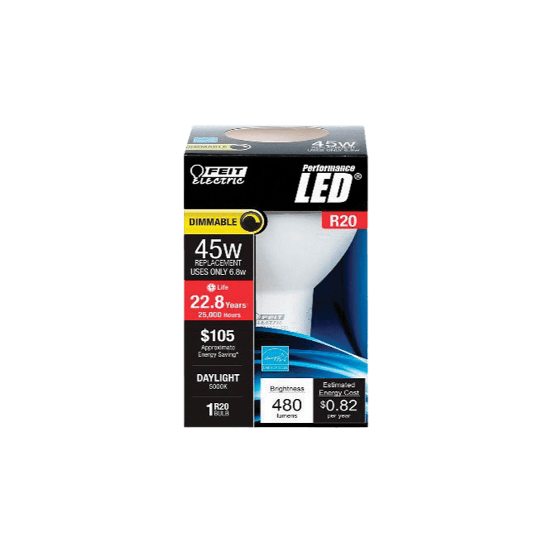 Feit, Feit Electric R20 E26 (Medium) LED Bulb Daylight 45 Watt Equivalence