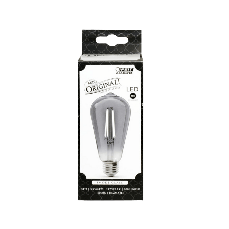 Feit, Feit Electric ST19 E26 (Medium) LED Bulb Smoke Daylight 25 Watt Equivalence