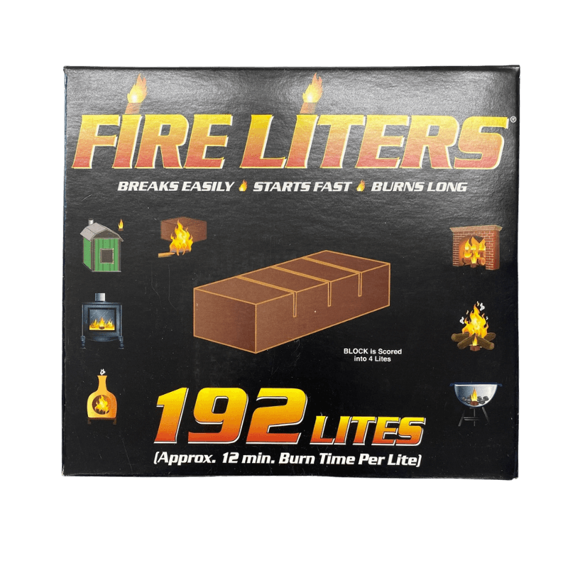 Fire Liters, Fire Liters Wood Fiber Fire Starter 192-Pack.