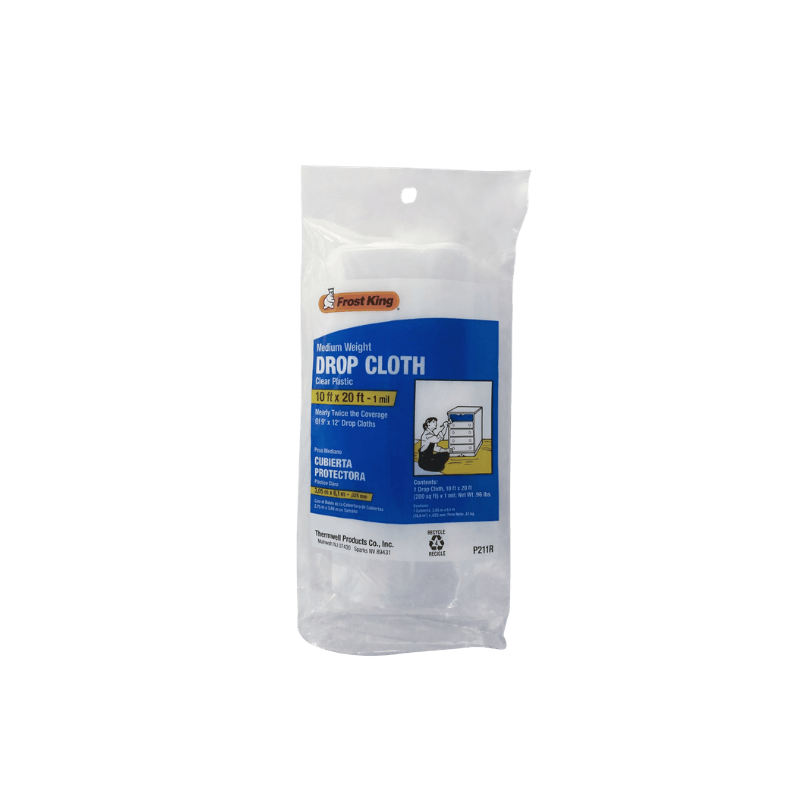 Frost King, Frost King Plastic Drop Cloth 10 ft. W x 20 ft. L x 1 mil