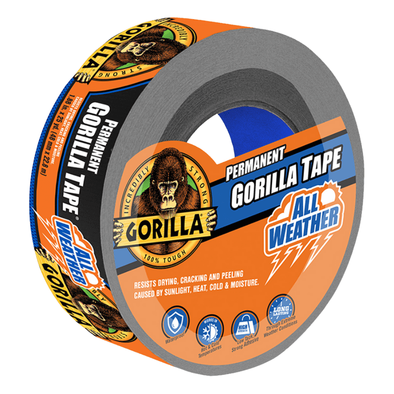 Gorilla, Gorilla Black Duct Tape All Weather 1.88" x 75'