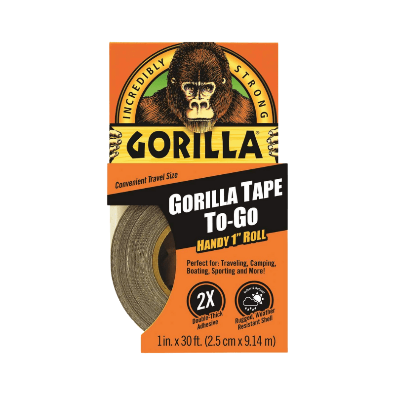 Gorilla, Gorilla Black Duct Tape To-Go 1 in x 30 ft.