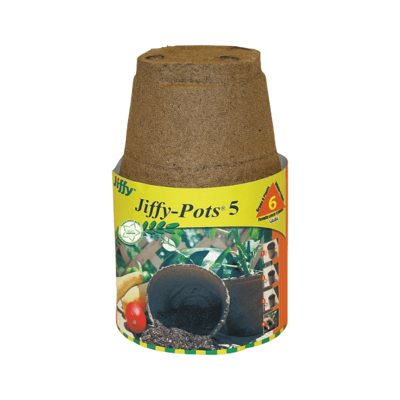 Jiffy, Jiffy Peat Pot 5" 6-Pack