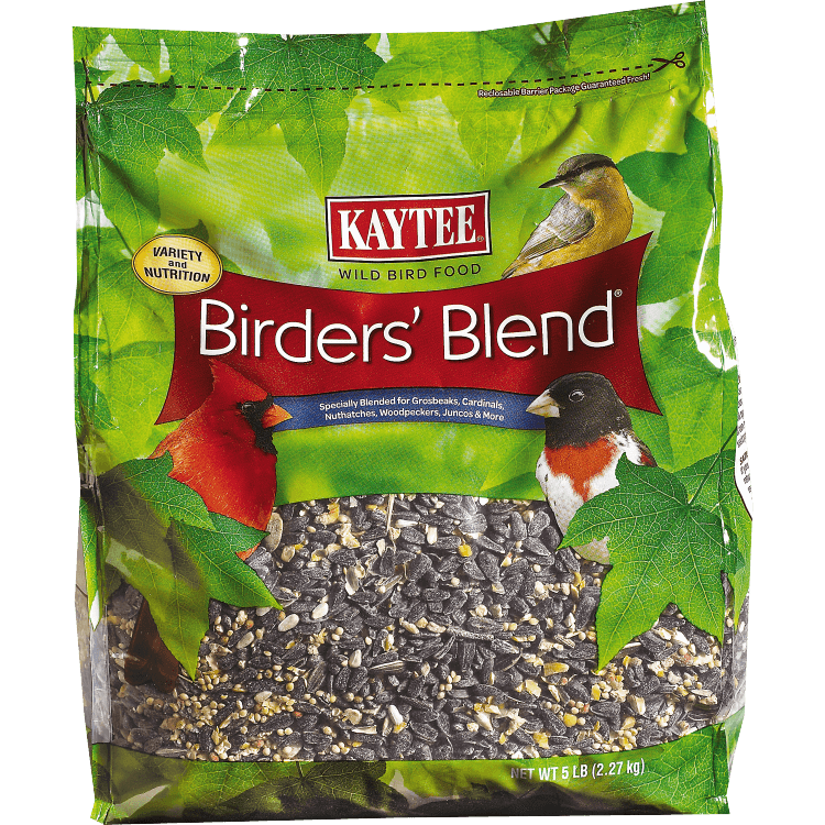 Kaytee, Kaytee Birders Blend Songbird Wild Bird Food Black Oil Sunflower Seed 5 lb.