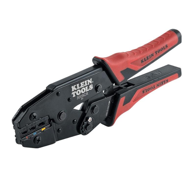 Klein Tools, Klein Tools Ratcheting Crimper 10-22 AWG - Insulated Terminals