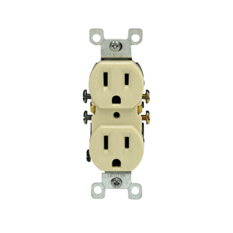 Leviton, Leviton Duplex Ivory Outlet 15A 125V 5-15R