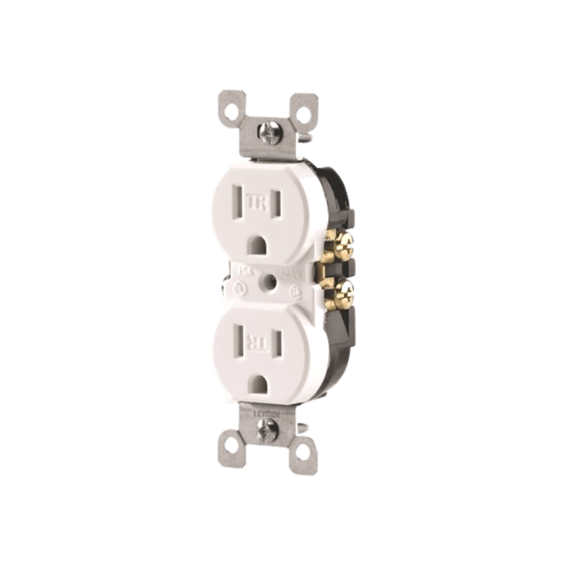 Leviton, Leviton Duplex White Outlet 15A 125V 5-15R