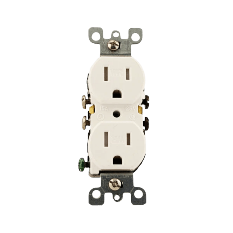 Leviton, Leviton Duplex White Outlet 15A 125V 5-15R