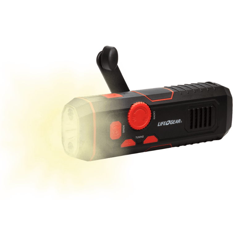 Life + Gear, Life + Gear Stormproof Crank Radio and Flashlight