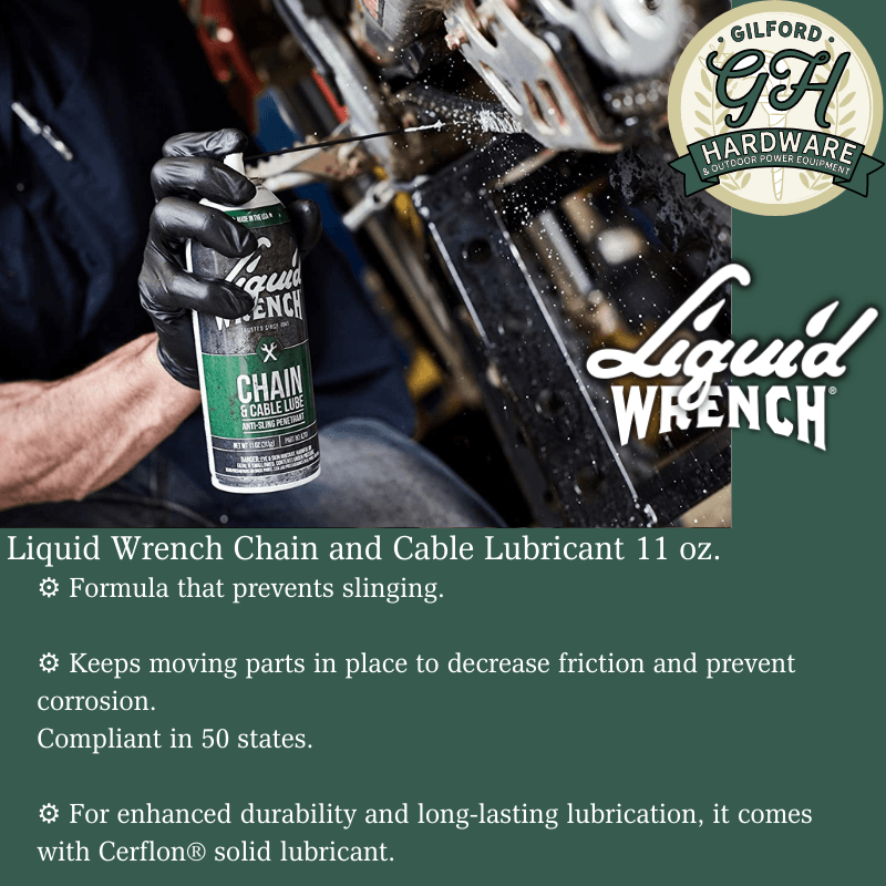 Liquid Wrench, Liquid Wrench Chain and Cable Lubricant 11 oz.