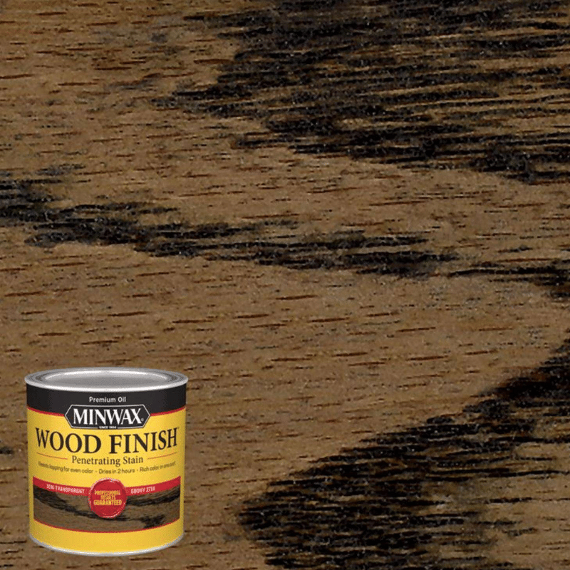 Minwax®, Minwax Oil-Based Wood Stain Semi-Transparent Ebony 0.5 pt.